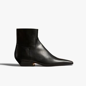 KHAITE Black Marfa Booties